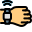 Digital smartwatch with single module sensors attached icon