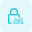 Android operating system locked with Padlock Logotype icon