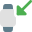 Modern smartwatch logotype with indication arrow layout icon