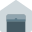 Open shutter of material handling storage unit icon