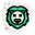 Lion in neutral stage with eyes closed icon