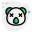 Koala in neutral stage with eyes closed icon