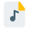 Music for playback in a MP3 format icon