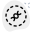 Deep analysis of a dna sequence isolated on a white background icon