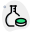 Research and development in a lab regarding the medicine icon