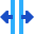 Horizontal teilen icon