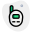 Walkie talkie transmission radio isolated on a white background icon