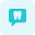 Chat with your Dentist regarding tooth problem on a messenger icon