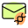 Sending a mail coded DNA sequence digital fire icon