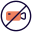 No cameras allowed in a regional restriction zone icon