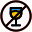 Alcohol forbidden for less than 18 years age restriction icon