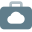 Professional work files storage online in cloud network icon