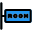 Classroom with different section and classes in school icon