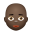 대머리 여자 어두운 피부색 icon