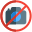 No camera access in a shopping mall icon