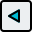 Left arrow navigation button on computer keyboard icon