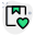 Heart shape on a shipping Box with favorite location delivery icon