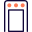 Metal detector door for security entrance layout icon