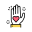 Heart on Palm icon