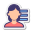 사용자 메뉴 여성 icon