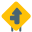 Intersect road from left towards front lane road signal icon