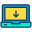 Laptop Download icon