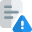 Error deleting file with warning notification layout icon