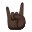 Sign Of The Horns Dark Skin Tone icon