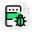 Server with an internal bug isolated on white background icon