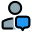 Digital device online messenger for chatting and texting icon