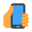 рука со смартфоном-тип кожи-3 icon