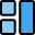 Right column with several boxes random layout icon