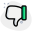 Thumbs down unlike button on social media icon