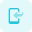 Smartphone backup facility to external memory isolated on a white background icon