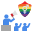 外部倡导者 LGBTQ 社区 Flat-Flat-geotatah icon