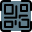 QR code or Quick Response Code a type of matrix barcode icon