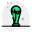 Fifa world cup championship trophy isolated on white background icon