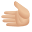 emoji de tono de piel claro con la mano izquierda icon