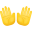 emoji de mãos abertas icon
