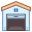 Garage ouvert icon