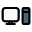Medium specification desktop with a monitor set icon