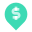 美元的地方标记 icon