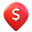 Долларовый обменник на карте icon
