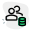 Database of multiple employers for data analysis work icon