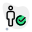 Verified employee list with a checkmark option layout icon