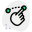 Drag one place to another point on multi touch screen devices icon