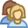 Benutzergruppe Frau Frau icon