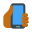スマートフォンを持った手-スキン-タイプ-5 icon