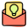 Invitation message for a lighting equipment shop opening icon