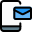 Email on cell phone icon